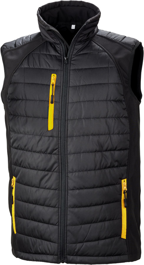 Result Recycled | R238X - Hybrid Gilet "Black Compass"