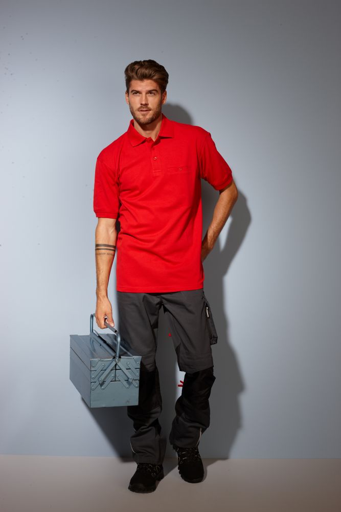 James & Nicholson | JN 846 - Herren Workwear Polo mit Brusttasche